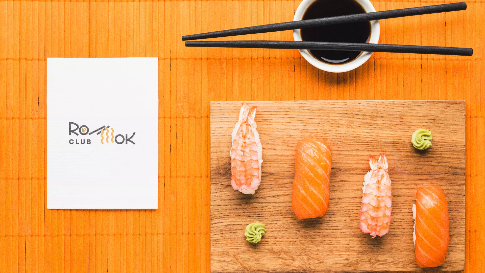 Создание логотипа суши-бара «Roll Wok Club» в Мамадыше