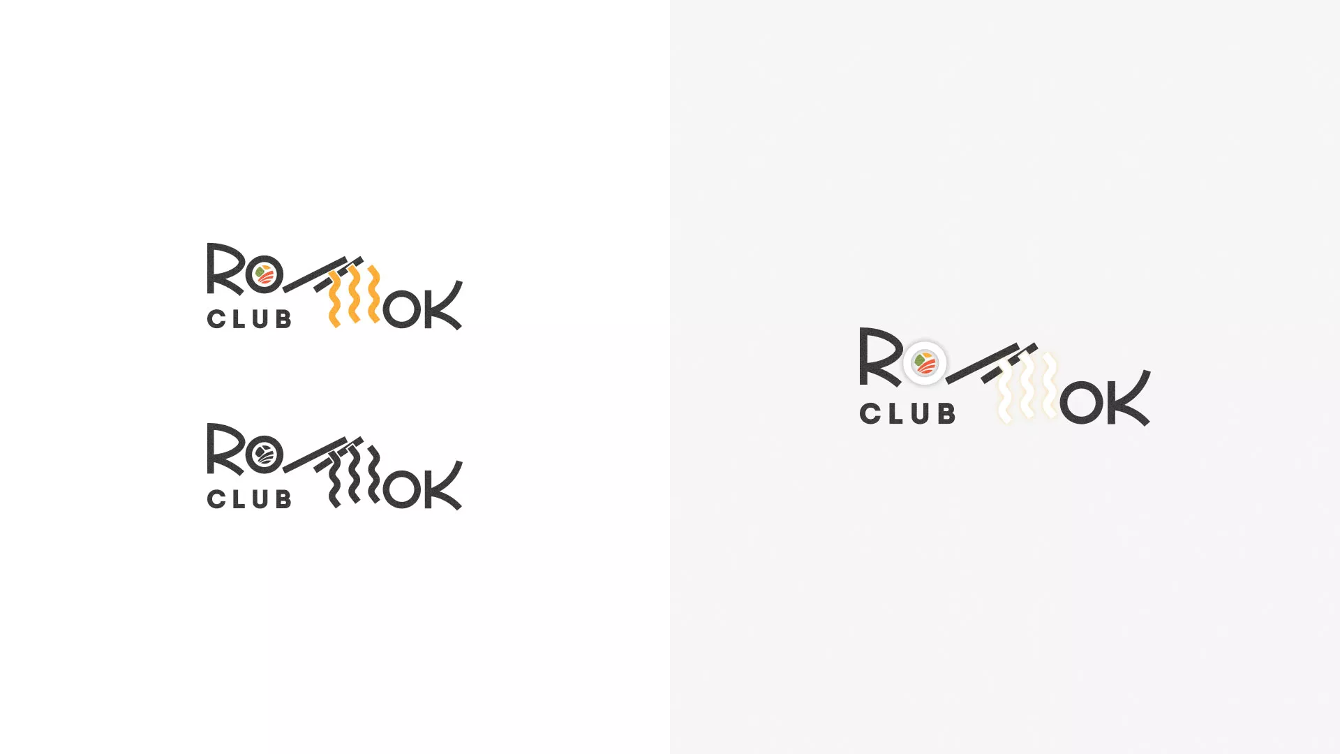 Создание логотипа суши-бара «Roll Wok Club» в Мамадыше